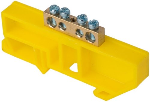 Шина неизолированная EKF PROxima PE "земля" ШНИ-6х9-4-Д-Ж 4 группы желтый фото Шина неизолированная EKF PROxima PE "земля" ШНИ-6х9-4-Д-Ж 4 группы желтый картинка